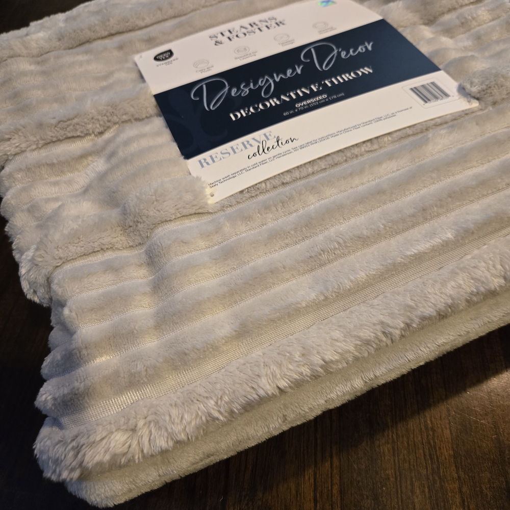 Plush Gray Throw Blanket - Picture 6 of 6